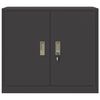 vidaXL Aufbewahrungsschrank Schwarz 80 x 40 x 70 cm Stahl