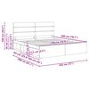 vidaXL Bettrahmen Ger&auml;ucherte Eiche 180 x 200 cm Massives Kiefernholz