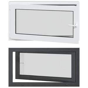 vidaXL Kellerfenster Innenseite Farbe Wei&szlig; RISOR 110 x 60 cm