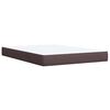 vidaXL Boxspringbett mit Matratze Dunkelbraun 140x190 cm Stoff