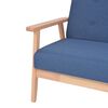vidaXL 3-Sitzer-Sofa Stoff Blau
