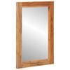 vidaXL Badezimmer Spiegel Wandmontiert Braun 70 x 50 x 2.5 cm