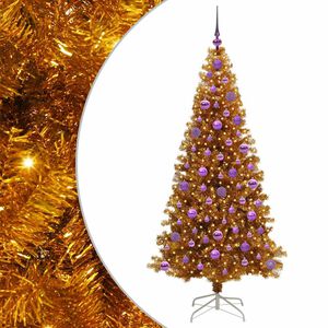 vidaXL Weihnachtsbaum Gold 180 cm PET