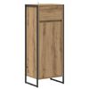 vidaXL Badezimmerschrank Artisan-Eiche 40 x 30 x 100 cm Holzwerkstoff
