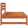 Garten Mittelssofa Massives Kiefernholz Wachsbraun 120 x 84 x 70 cm