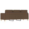 vidaXL 3-Sitzer-Sofa Braun 180 cm Stoff