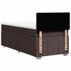 vidaXL Boxspringbett mit Matratze Dunkelbraun 90x200 cm Stoff