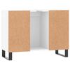 vidaXL Badschrank Weiß 80x33x60 cm Holzwerkstoff