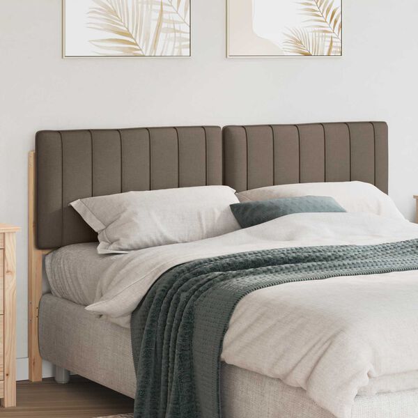 vidaXL Gepolstertes Kopfteil mit Kopfteil Braun und Taupe 160 cm
