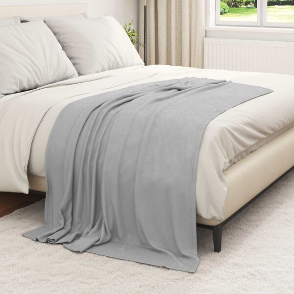 vidaXL Wohndecken 24 pcs Grau 170 x 130 cm Fleece