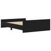 vidaXL Bettgestell ohne Matratze Schwarz Eichen-Optik 120x200 cm