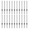 vidaXL Eingebetteter Zaunpfosten 22 pcs Grau 100 cm
