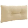 vidaXL R R&uuml;ckenkissen PUTTEN 100 % Polyester Beige 70 x 40 x 10 cm