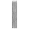 vidaXL Bücherregal Grau Sonoma 137,5x29x137,5 cm Holzwerkstoff