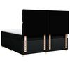vidaXL Boxspringbett mit Matratze Schwarz 180x200 cm Stoff