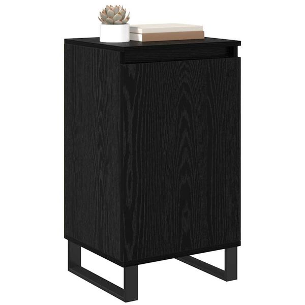vidaXL Sideboard Schwarz Eichen-Optik 40 x 35 x 70 cm Holzwerkstoff