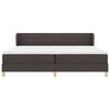 vidaXL Boxspringbett mit Matratze Dunkelbraun 200 x 200 cm Stoff
