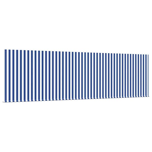 vidaXL Einziehbare Markise Blau und Wei&szlig; 400 x 300 cm