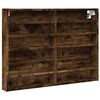 vidaXL Vitrinenschrank R&auml;uchereiche 80x8,5x58 cm Holzwerkstoff