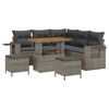 vidaXL Garten-Sofa-Set 8 pcs Grau Poly-Rattan