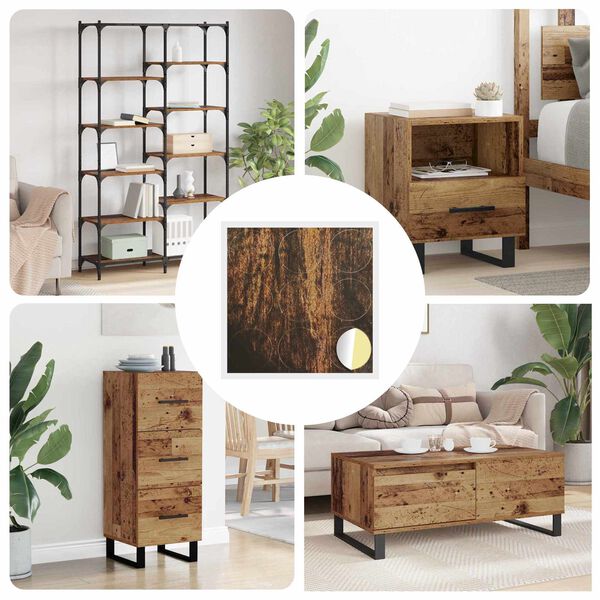 vidaXL Selbstklebende Schraubenabdeckung 12 pcs Altholz &Oslash; 20 x 0,5 mm