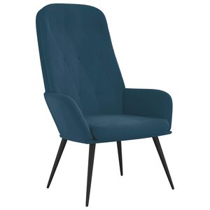 vidaXL Relaxsessel Blau Samt