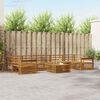 vidaXL Outdoor-Sofagarnitur 8 pcs Natur Massivholz Akazie