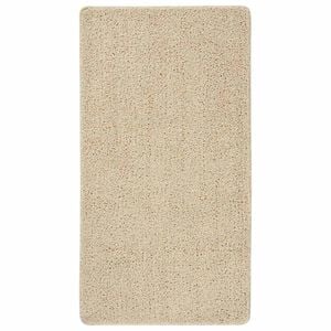 vidaXL Shaggy-Teppich Creme 80x150 cm Rutschfest
