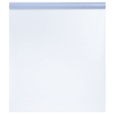 vidaXL Fensterfolie Statisch Matt Transparent Grau 45x1000 cm PVC