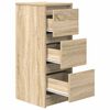 vidaXL Sideboard Sonoma-Eiche 29,5x34x76 cm Holzwerkstoff