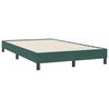 vidaXL Boxspringbett mit Matratze Dunkelgr&uuml;n 120x220 cm Samt