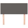 vidaXL Kopfteil Grau 80x5x78/88 cm Kunstleder