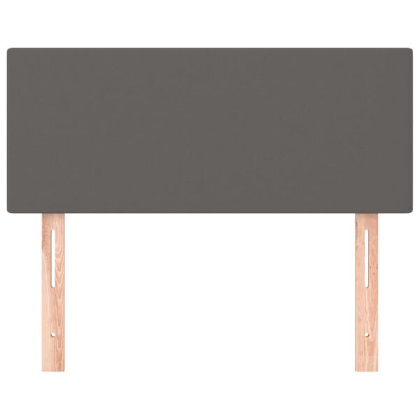 vidaXL Kopfteil Grau 80x5x78/88 cm Kunstleder