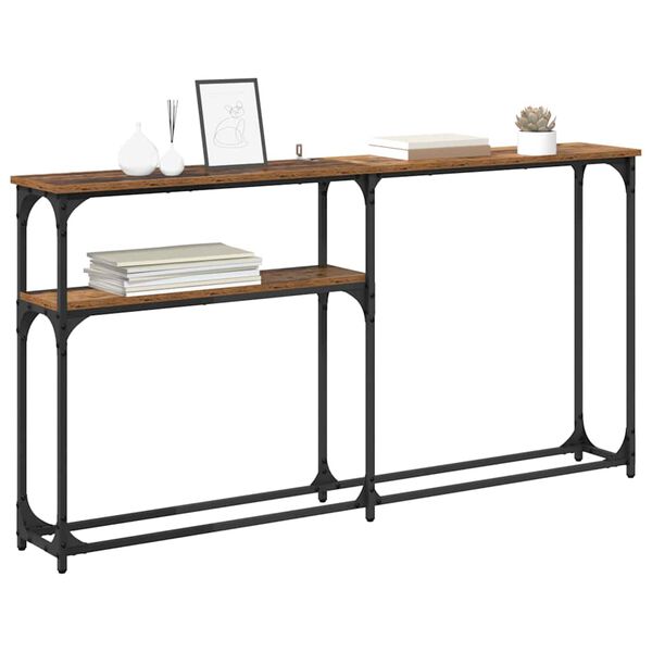 vidaXL Konsolentisch Altholz 145x22.5x75cm Holzwerkstoff