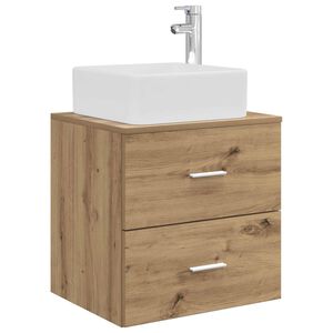 vidaXL Wandmontierte Waschtisch Artisan-Eiche 53 x 34,5 x 63 cm