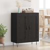 vidaXL Sideboard Schwarz Eichen-Optik 69,5 x 34 x 90 cm