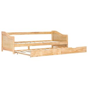vidaXL Ausziehsofa Bettgestell Kiefernholz 90&times;200 cm