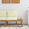 vidaXL Outdoor End Sofa Natur 91 x 63 x 73 cm Massivholz Akazie