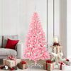 vidaXL Weihnachtsbaum mit 300 LEDs mit Ständer Rosa 180 cm PVC