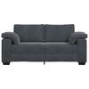 vidaXL Zweisitzer-Sofa Dunkelgrau 140 cm Samt