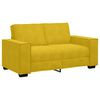 vidaXL 2-tlg. Sofagarnitur mit Kissen Gelb Samt