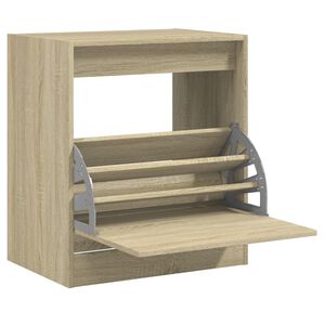 vidaXL Schuhschrank Sonoma-Eiche 60x42x69 cm Holzwerkstoff