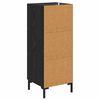 vidaXL Sideboard Schwarz Eichen-Optik 34,5 x 34 x 90 cm Holzwerkstoff
