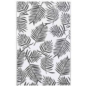 vidaXL Outdoor-Teppich ARAKIL Wei&szlig; und Schwarz 120x180 cm PP