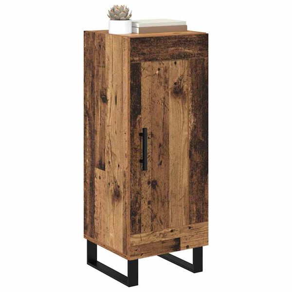 vidaXL Sideboard Altholz 34,5 x 34 x 90 cm Verbundholz und Eisen