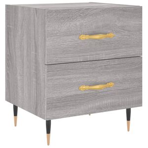 vidaXL Nachttisch Grau Sonoma 40x35x47,5 cm Holzwerkstoff