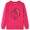 Kinder-Sweatshirt Knallrosa 128