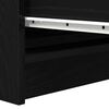 vidaXL Sideboard Schwarz Eichen-Optik 37,5x35x76 cm Holzwerkstoff