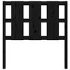 vidaXL Kopfteil Schwarz 95,5x4x100 cm Massivholz Kiefer