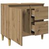 vidaXL Waschbeckenunterschrank Artisan-Eiche 65x33x60 cm Holzwerkstoff